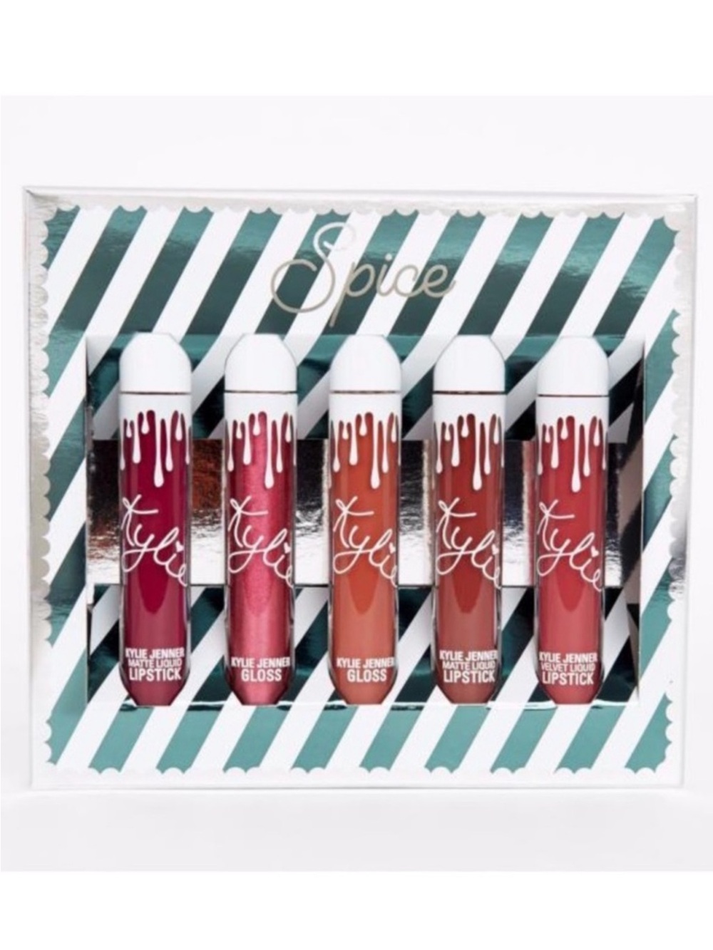 SALE rare kylie cosmetics cinnamon holiday lip gloss